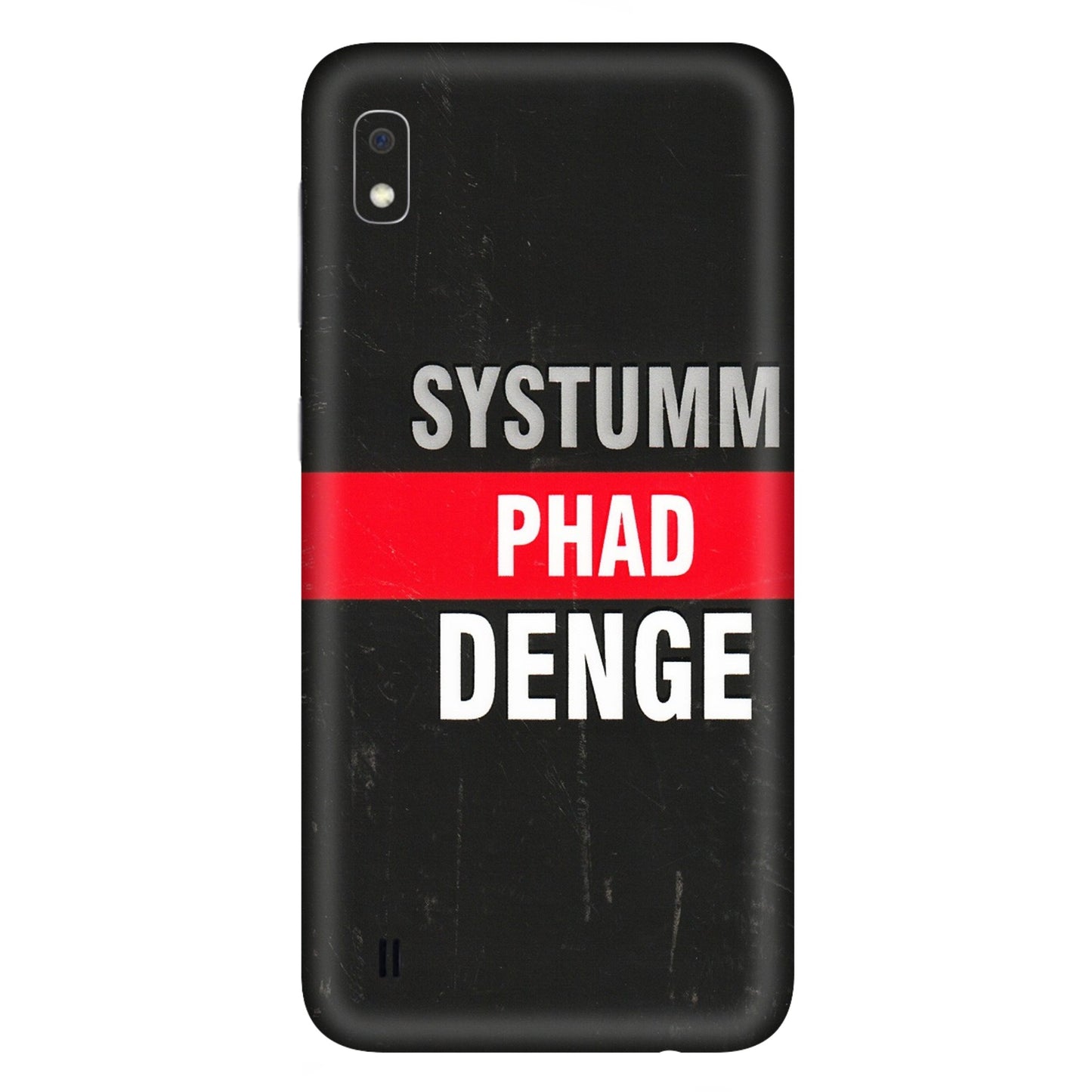 Samsung A/S Series Phone Skins (All Models) - Systumm Phad Denge - 3D Embossed Finish (L-278) Samsung Galaxy A10