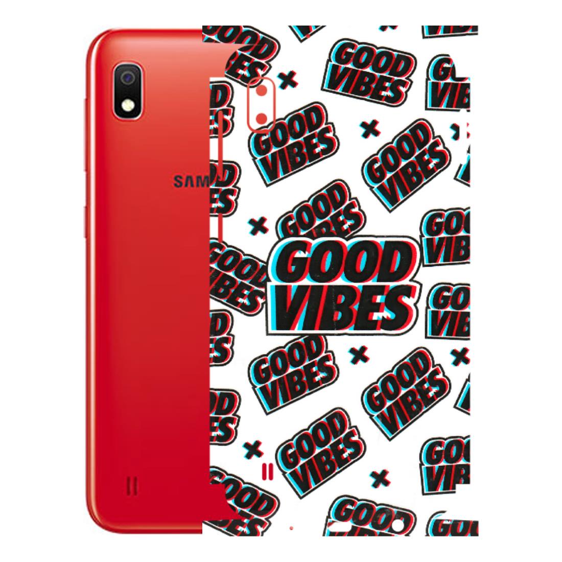 Samsung A/S Series Phone Skins (All Models) - Good Vibes - 3D Embossed Finish (L-282) Samsung Galaxy A10