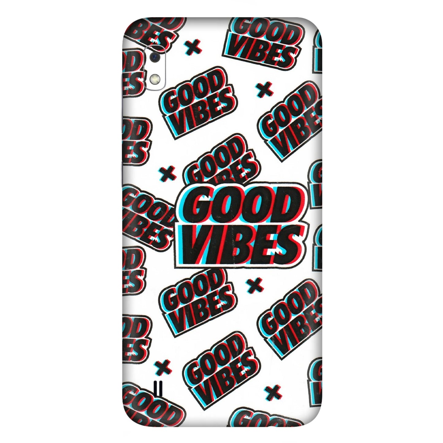 Samsung A/S Series Phone Skins (All Models) - Good Vibes - 3D Embossed Finish (L-282) Samsung Galaxy A10