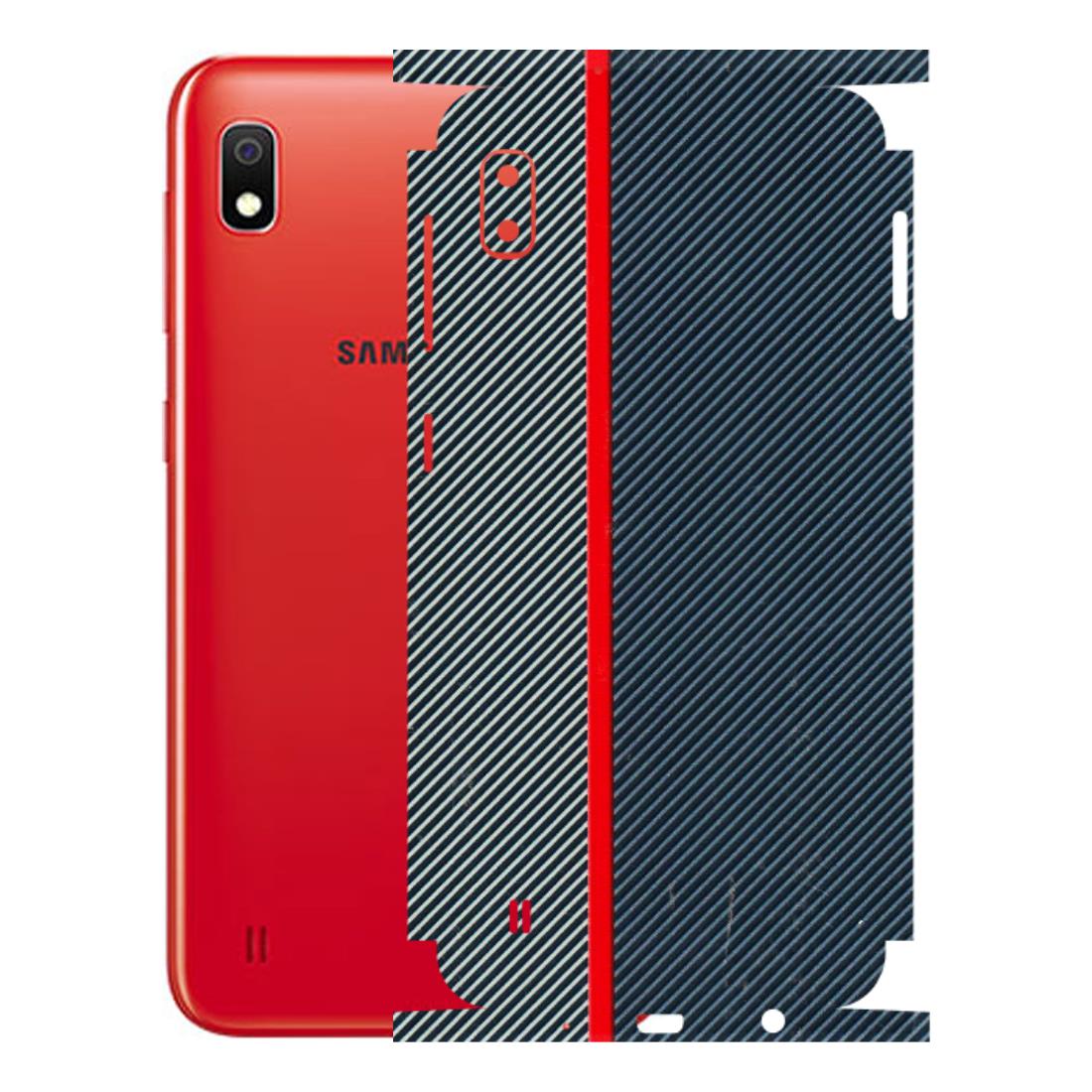Samsung A/S Series Phone Skins (All Models) - Blue Sober Lines - 3D Embossed Finish (L-305) Samsung Galaxy A10