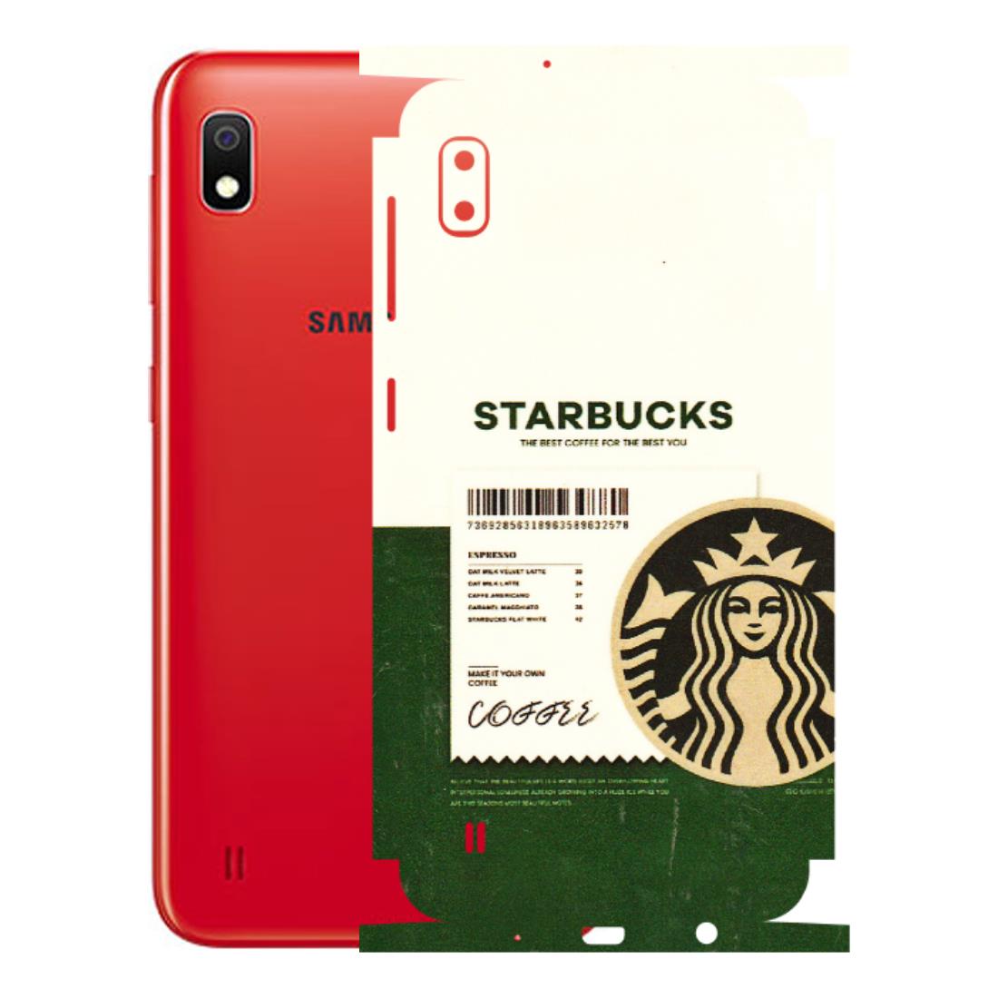 Samsung A/S Series Phone Skins (All Models) - Starbucks Barcode - 3D Embossed Finish (L-308) Samsung Galaxy A10
