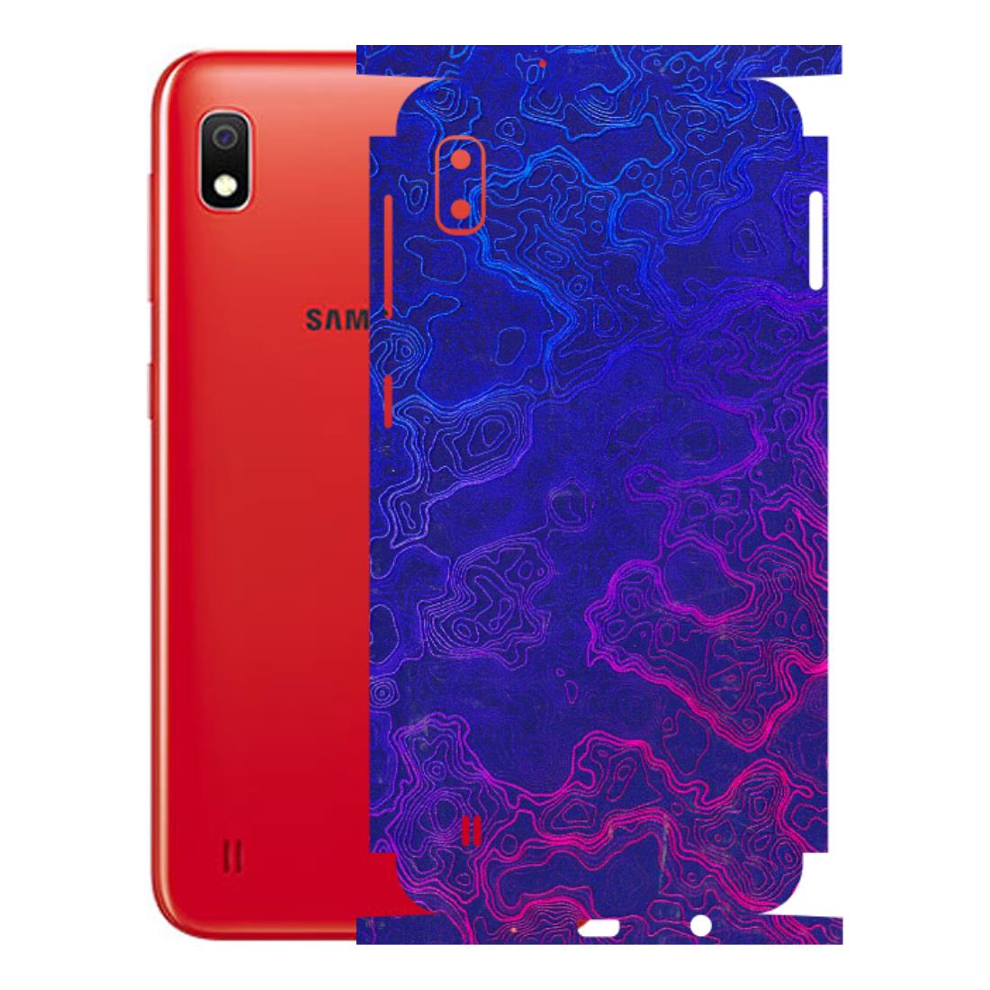 Samsung A/S Series Phone Skins (All Models) - Purple Ripples Swirl - 3D Embossed Finish (L-314) Samsung Galaxy A10