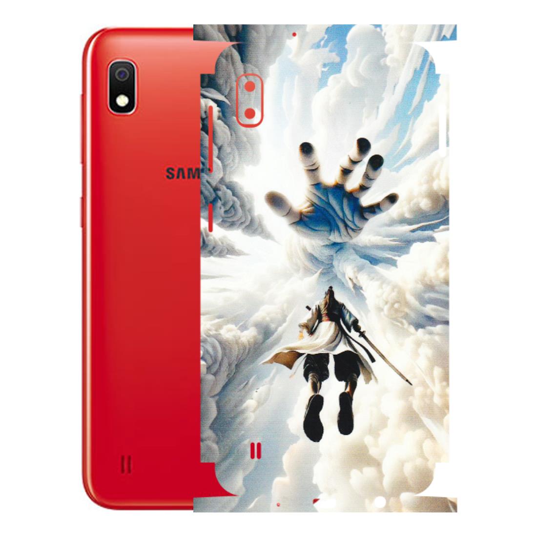 Samsung A/S Series Phone Skins (All Models) - Big Hand With Monkey King - 3D Embossed Finish (L-323) Samsung Galaxy A10