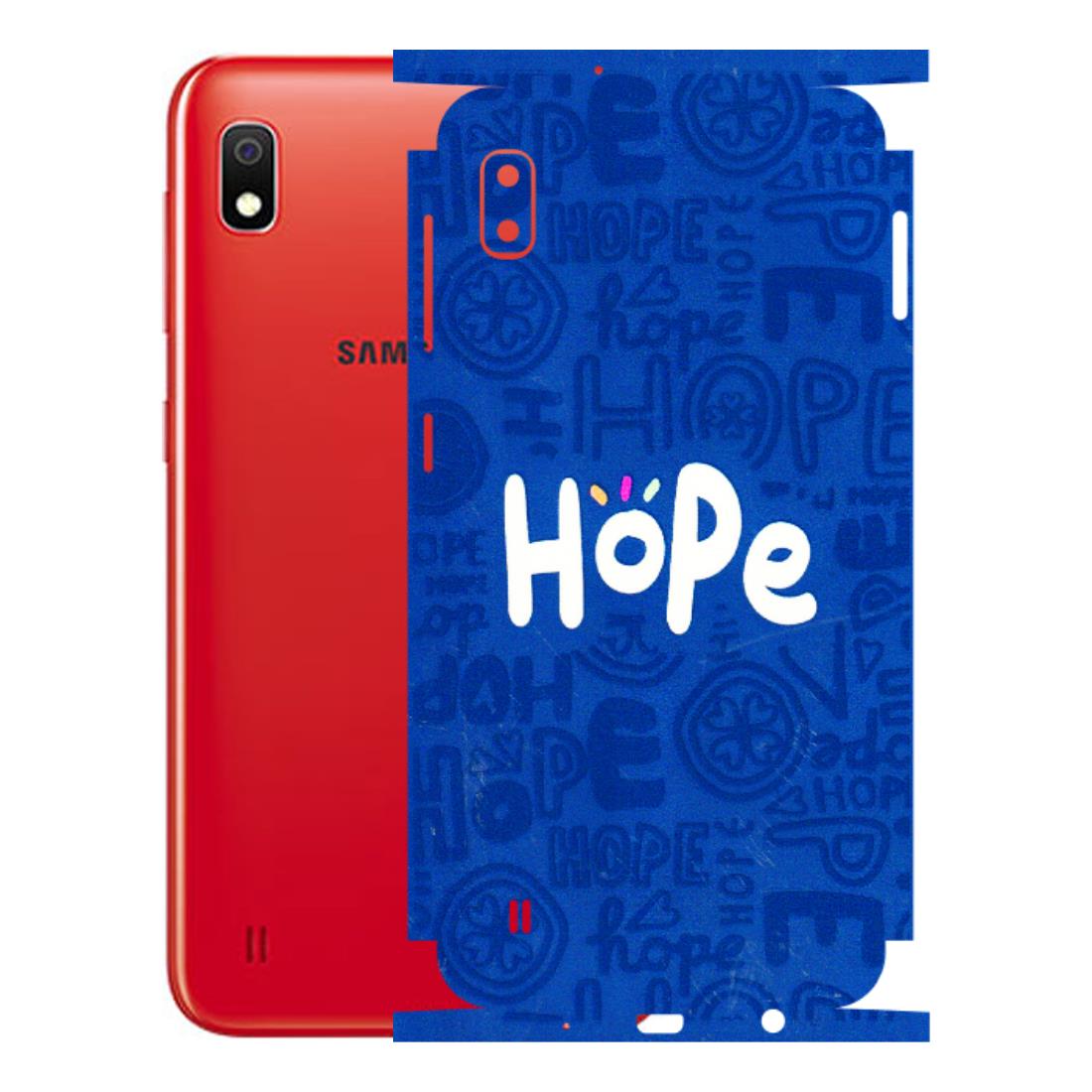 Samsung A/S Series Phone Skins (All Models) - Hope Doodles Blue - 3D Embossed Finish (L-43) Samsung Galaxy A10