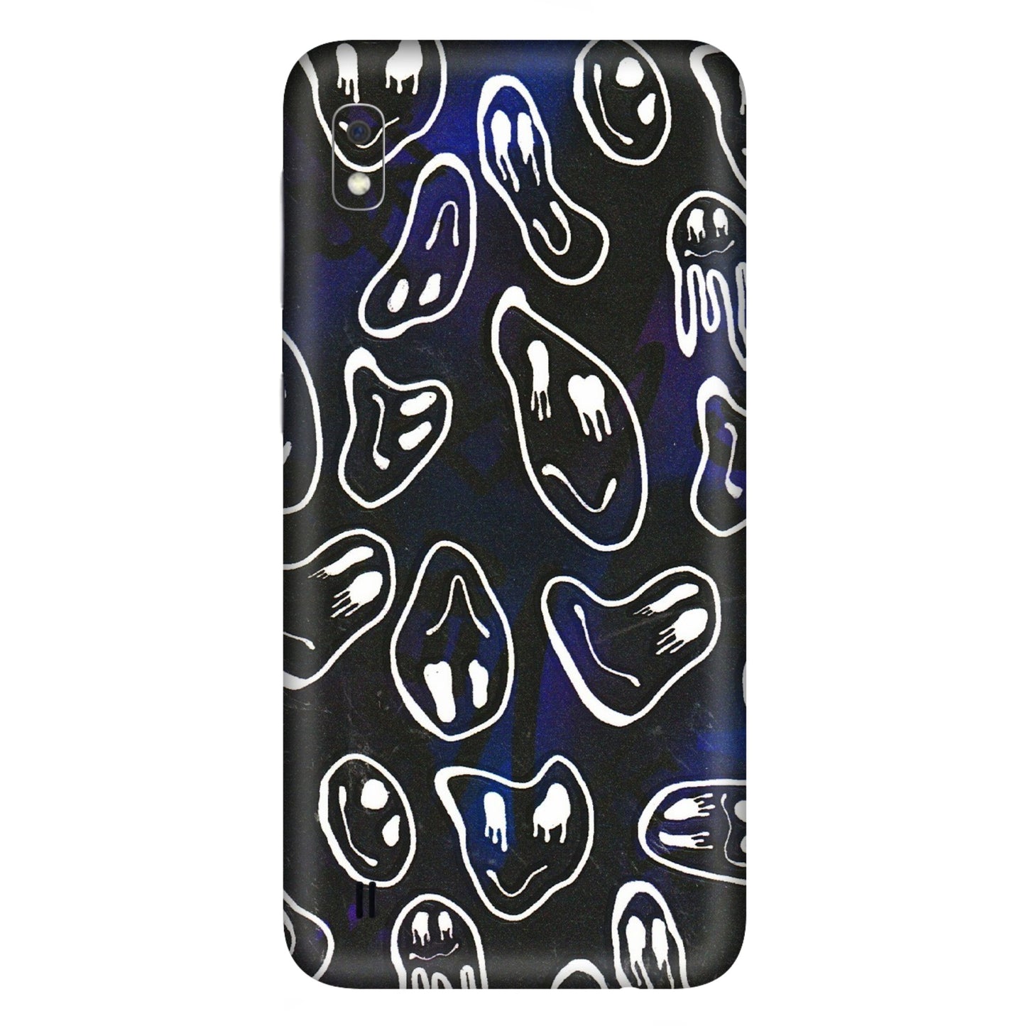 Samsung A/S Series Phone Skins (All Models) - Distorted Smileys - 3D Embossed Finish (L-92) Samsung Galaxy A10