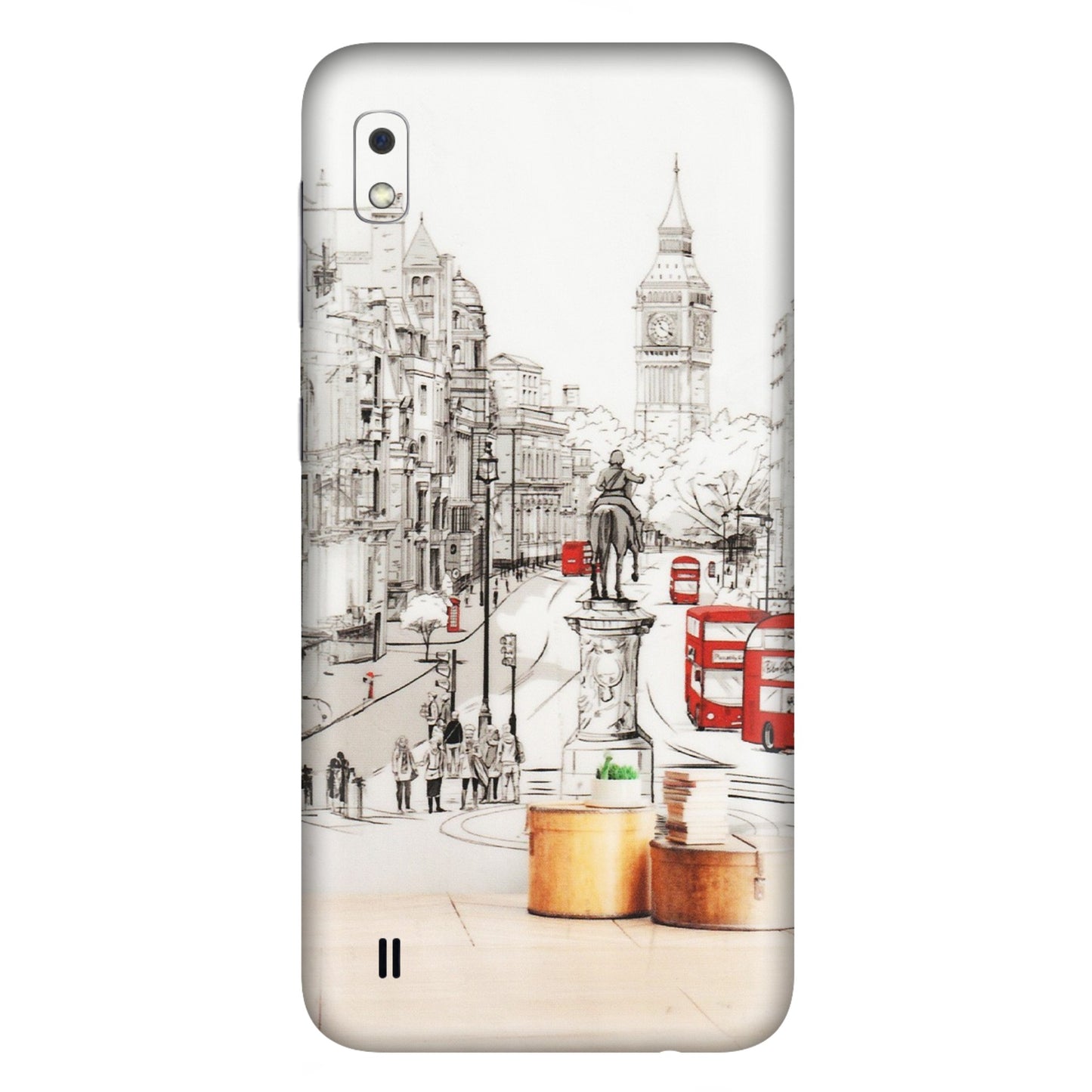 Samsung A/S Series Phone Skins (All Models) - London Street - Transparent Finish (T-02) Samsung Galaxy A10
