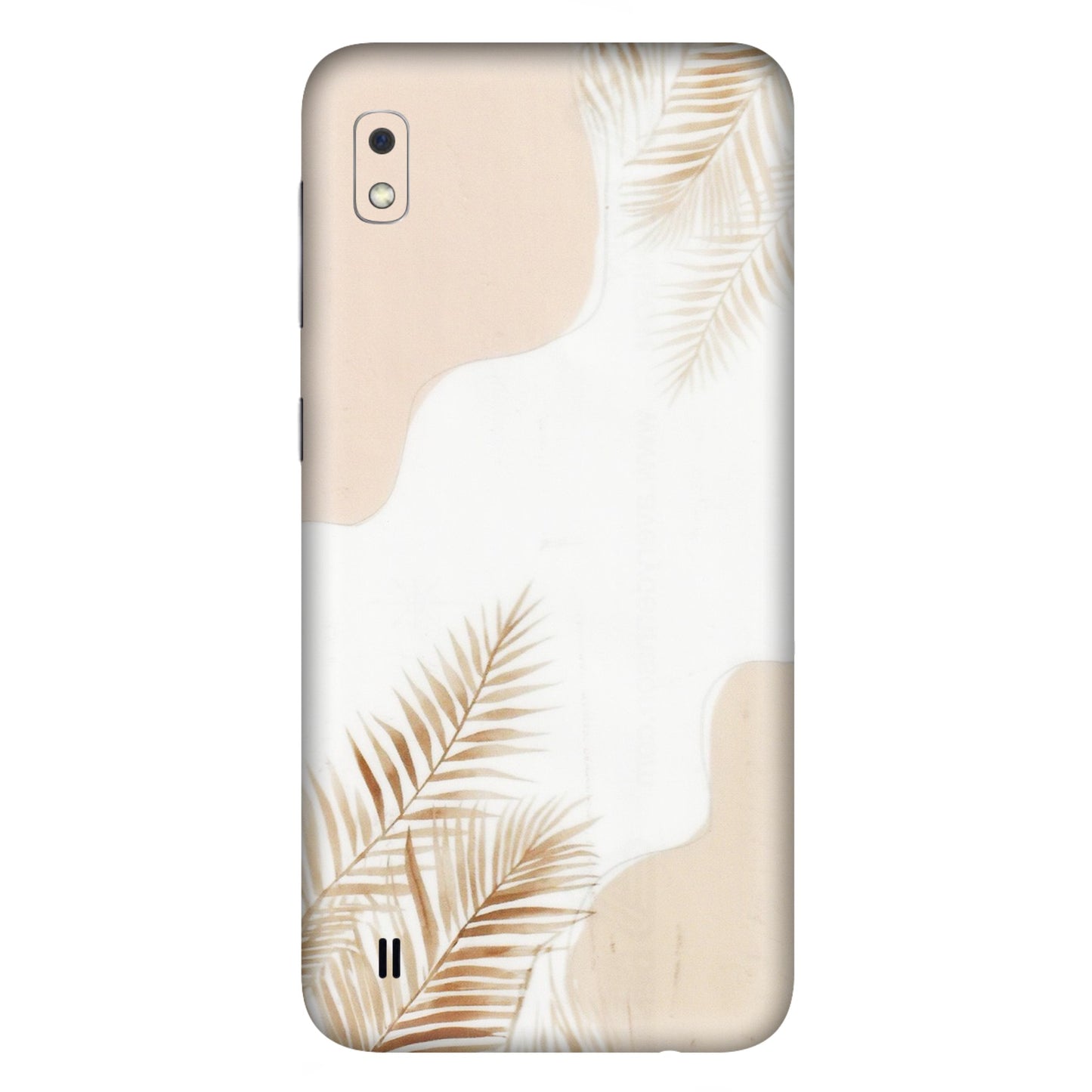 Samsung A/S Series Phone Skins (All Models) - Gold Petals Abstract - Transparent Finish (T-08) Samsung Galaxy A10