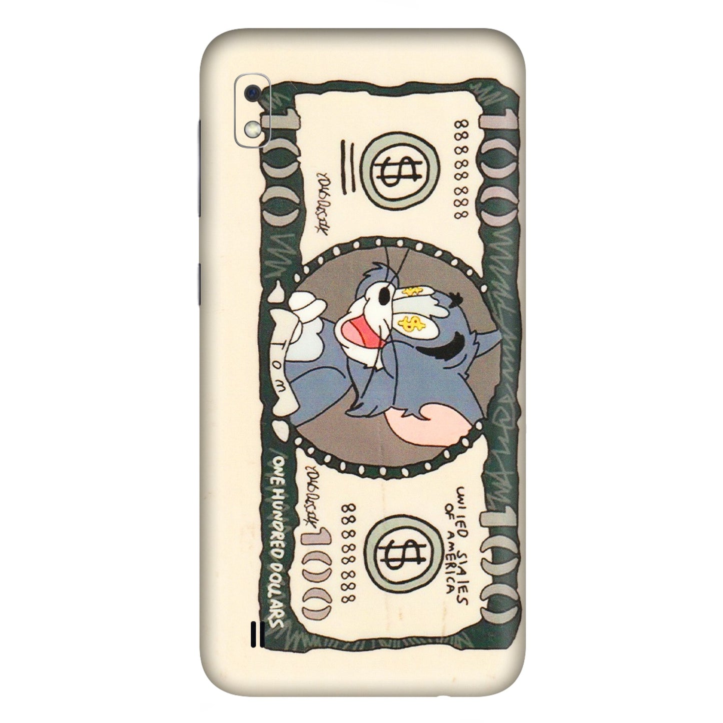 Samsung A/S Series Phone Skins (All Models) - One Hundred Dollar Tom - Transparent Finish (T-16) Samsung Galaxy A10