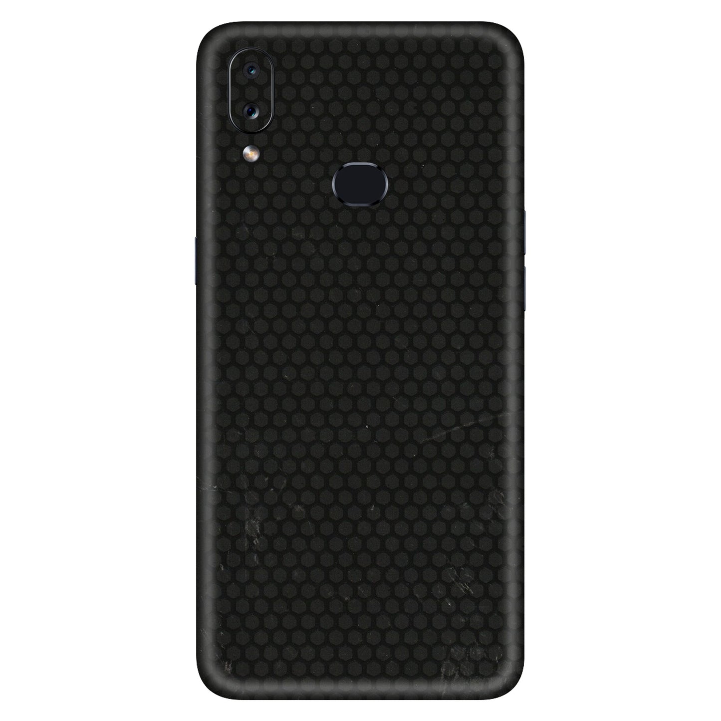 Samsung A/S Series Phone Skins (All Models) - Black honeycomb - 3D Embossed Finish (L-114) Samsung Galaxy A10S