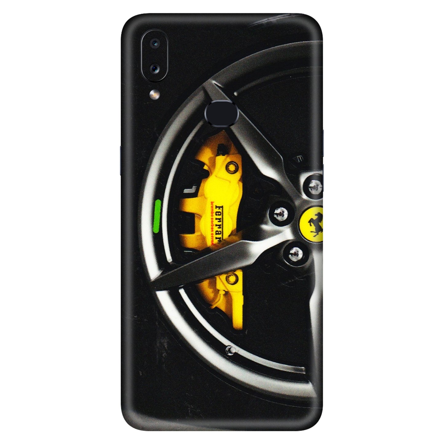Samsung A/S Series Phone Skins (All Models) - Ferrari Wheel Alloy - 3D Embossed Finish (L-173) Samsung Galaxy A10S