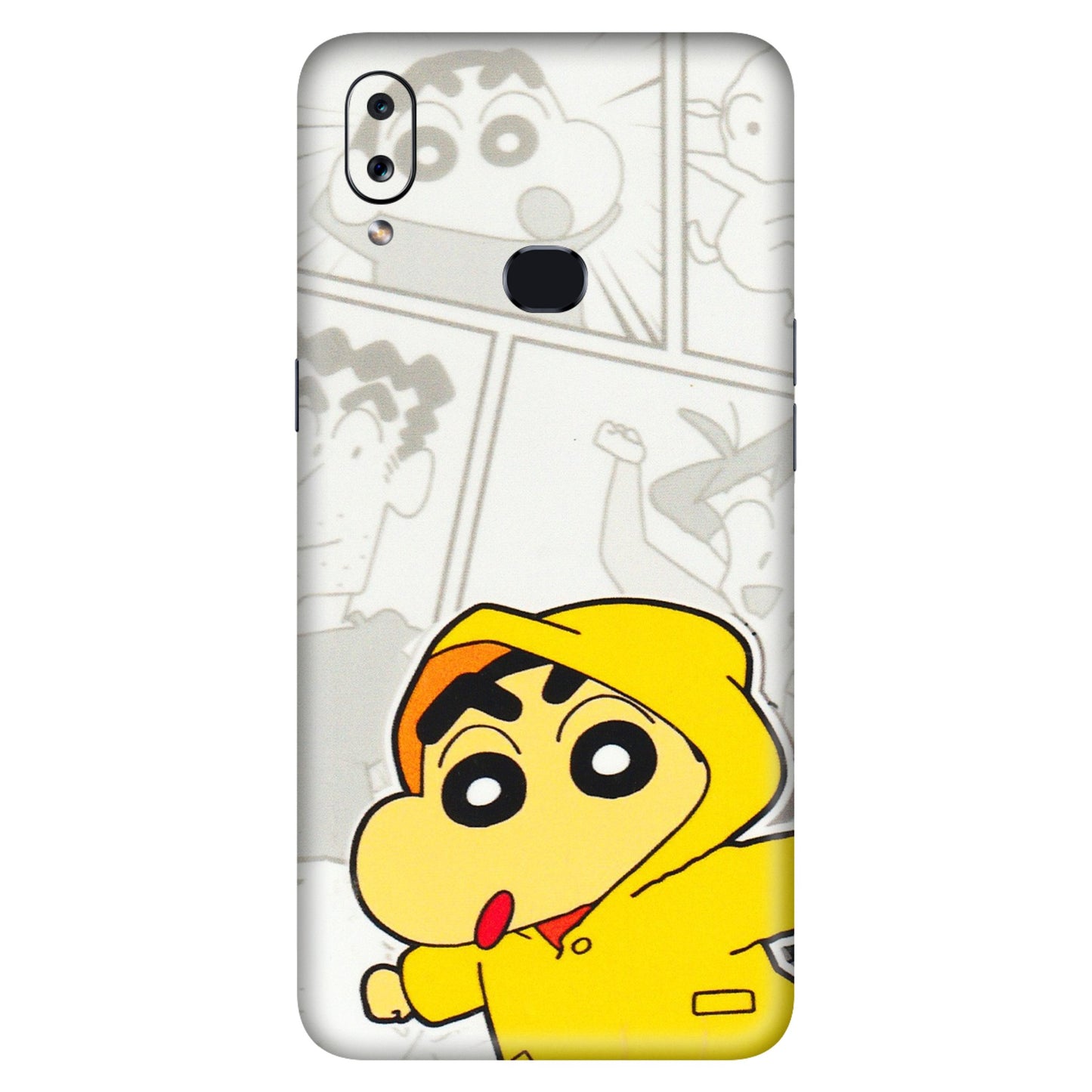 Samsung A/S Series Phone Skins (All Models) - Yellow Shinchan Comic - 3D Embossed Finish (L-246) Samsung Galaxy A10S