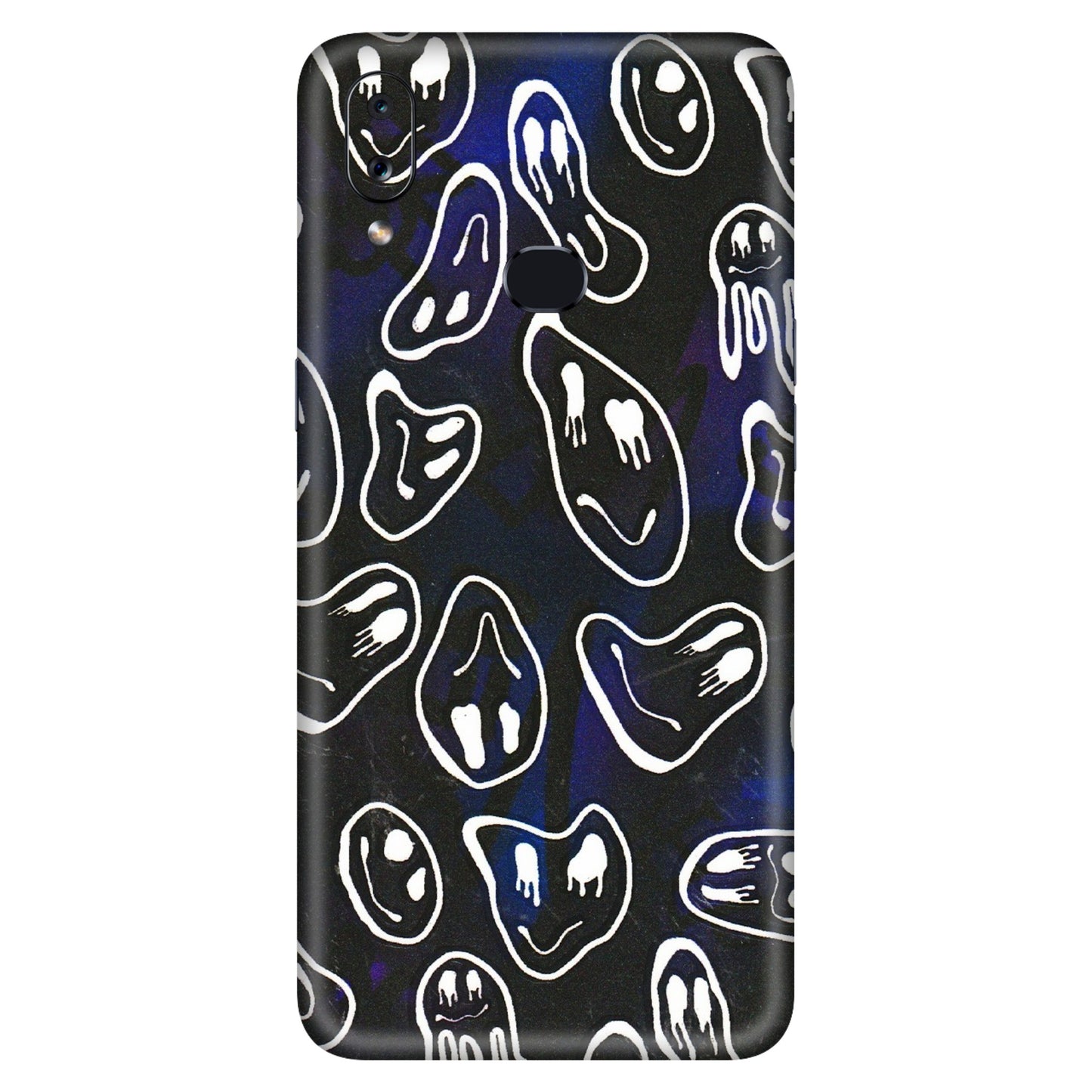 Samsung A/S Series Phone Skins (All Models) - Distorted Smileys - 3D Embossed Finish (L-92) Samsung Galaxy A10S