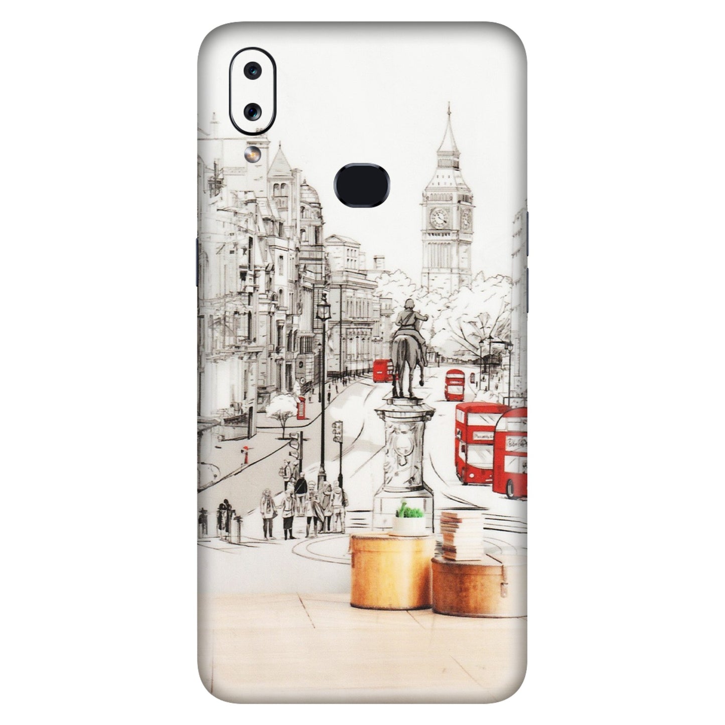Samsung A/S Series Phone Skins (All Models) - London Street - Transparent Finish (T-02) Samsung Galaxy A10S