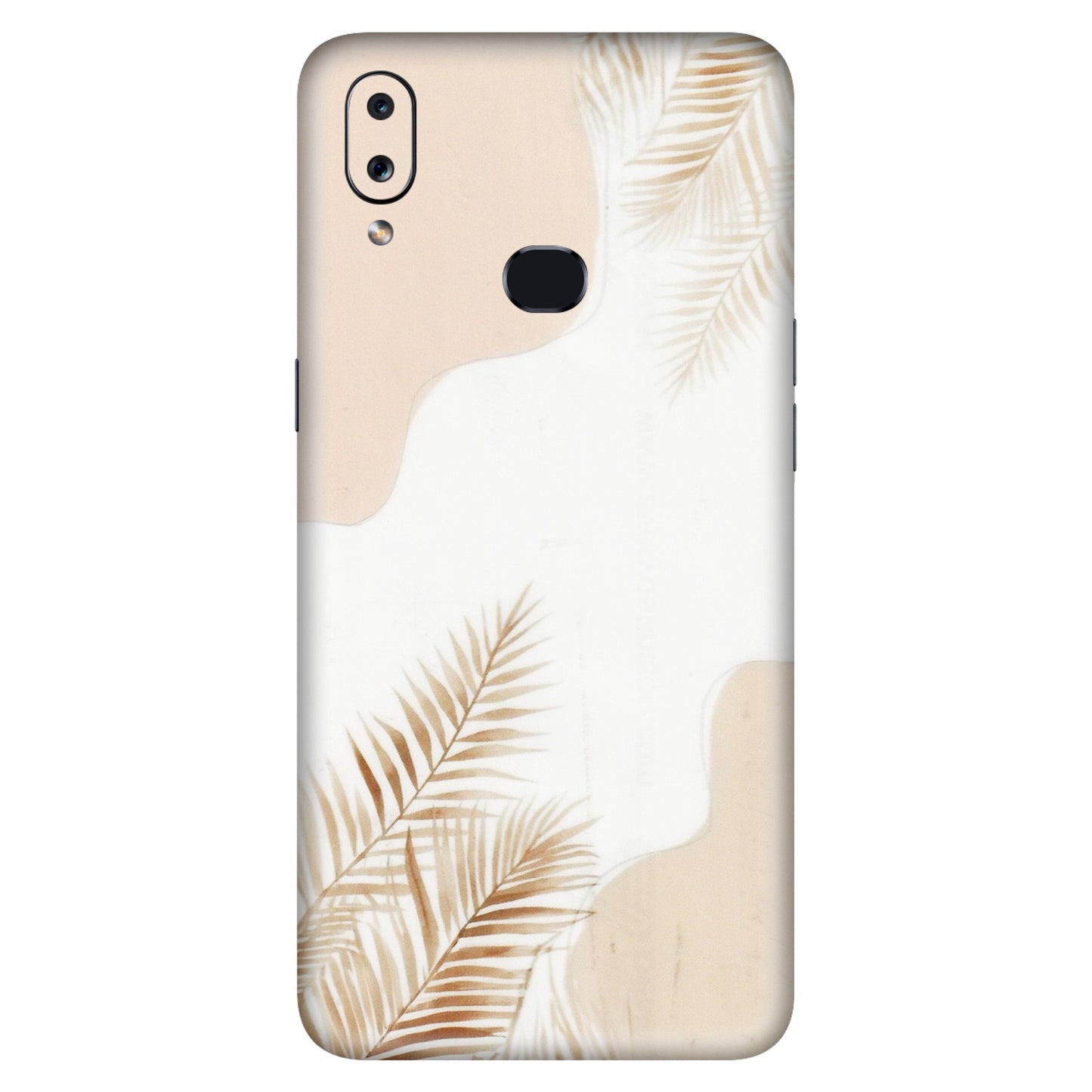 Samsung A/S Series Phone Skins (All Models) - Gold Petals Abstract - Transparent Finish (T-08) Samsung Galaxy A10S