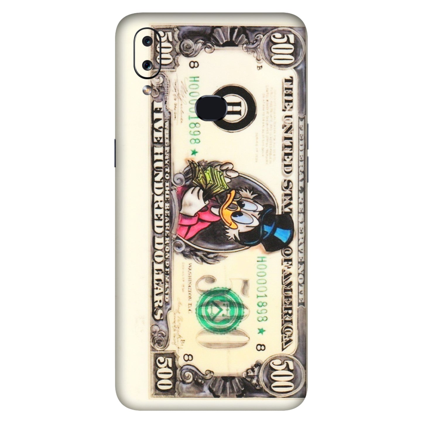 Samsung A/S Series Phone Skins (All Models) - Five Hundred Dollar Duck - Transparent Finish (T-15) Samsung Galaxy A10S