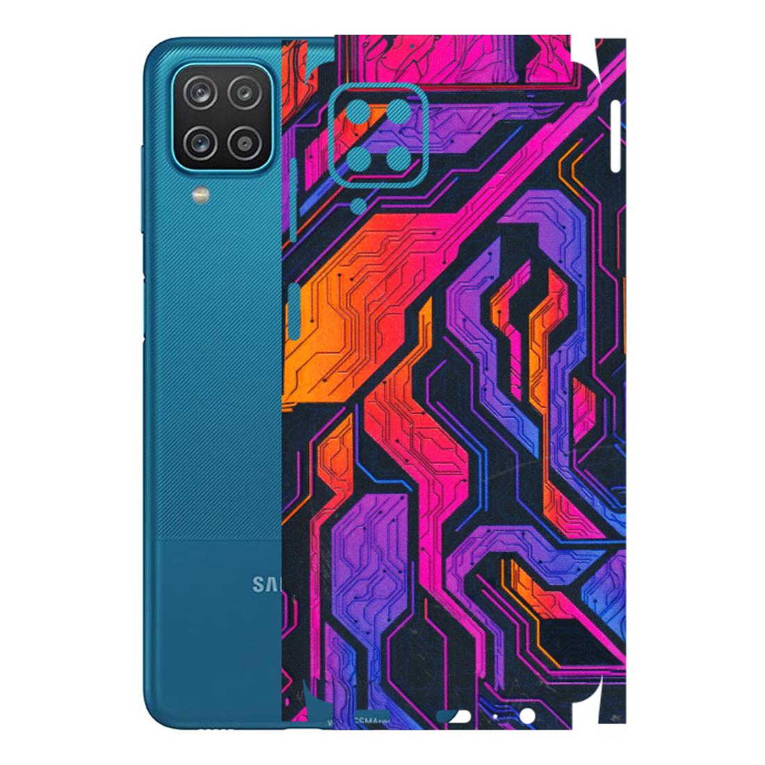Samsung A/S Series Phone Skins (All Models) - Tech Circuits Futuristic - 3D Embossed Finish (L-07) Samsung Galaxy A12