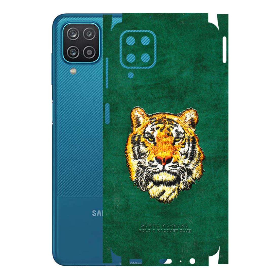Samsung A/S Series Phone Skins (All Models) - Leather Feel Tiger - 3D Embossed Finish (L-111) Samsung Galaxy A12