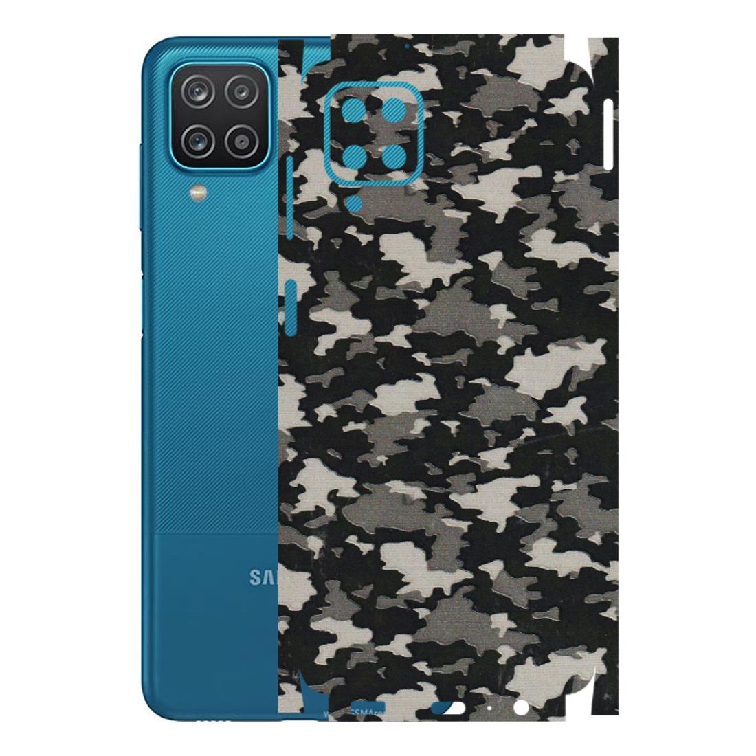 Samsung A/S Series Phone Skins (All Models) - Black/Grey Camoflaunge - 3D Embossed Finish (L-142) Samsung Galaxy A12