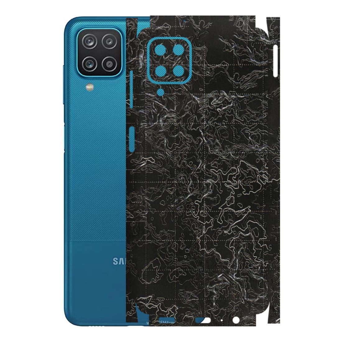 Samsung A/S Series Phone Skins (All Models) - Black map Texture - 3D Embossed Finish (L-201) Samsung Galaxy A12