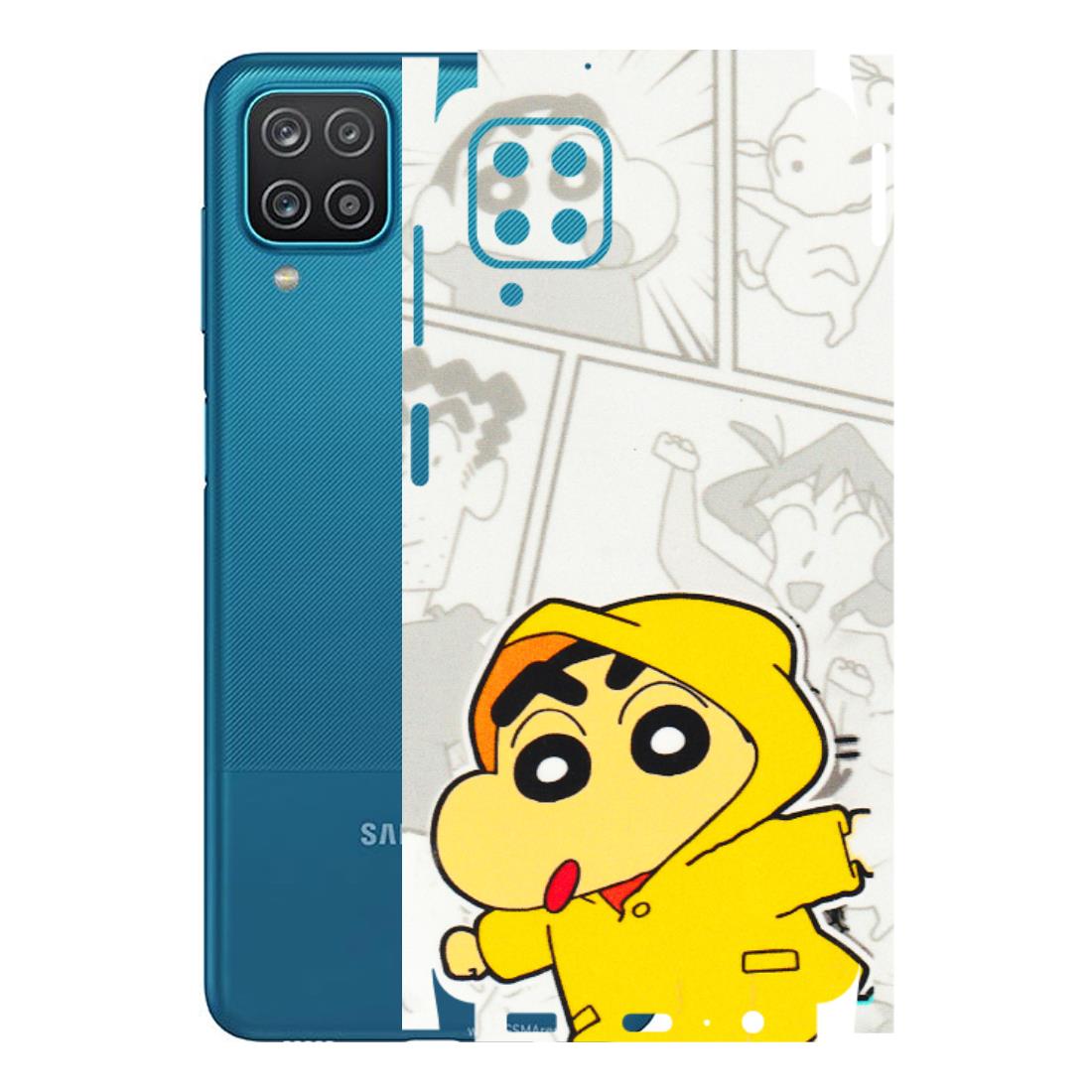 Samsung A/S Series Phone Skins (All Models) - Yellow Shinchan Comic - 3D Embossed Finish (L-246) Samsung Galaxy A12