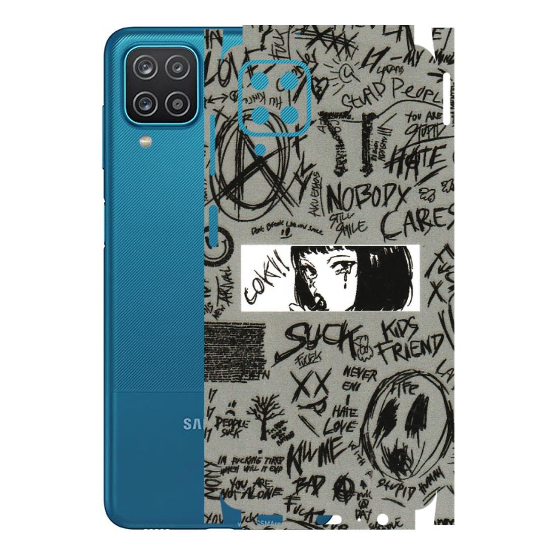 Samsung A/S Series Phone Skins (All Models) - Never Have Love Anime - 3D Embossed Finish (L-260) Samsung Galaxy A12