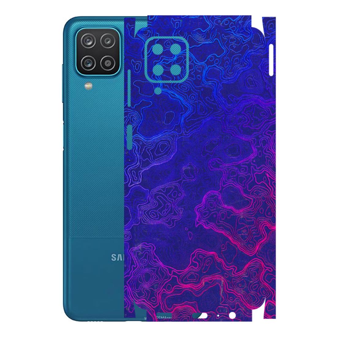 Samsung A/S Series Phone Skins (All Models) - Purple Ripples Swirl - 3D Embossed Finish (L-314) Samsung Galaxy A12
