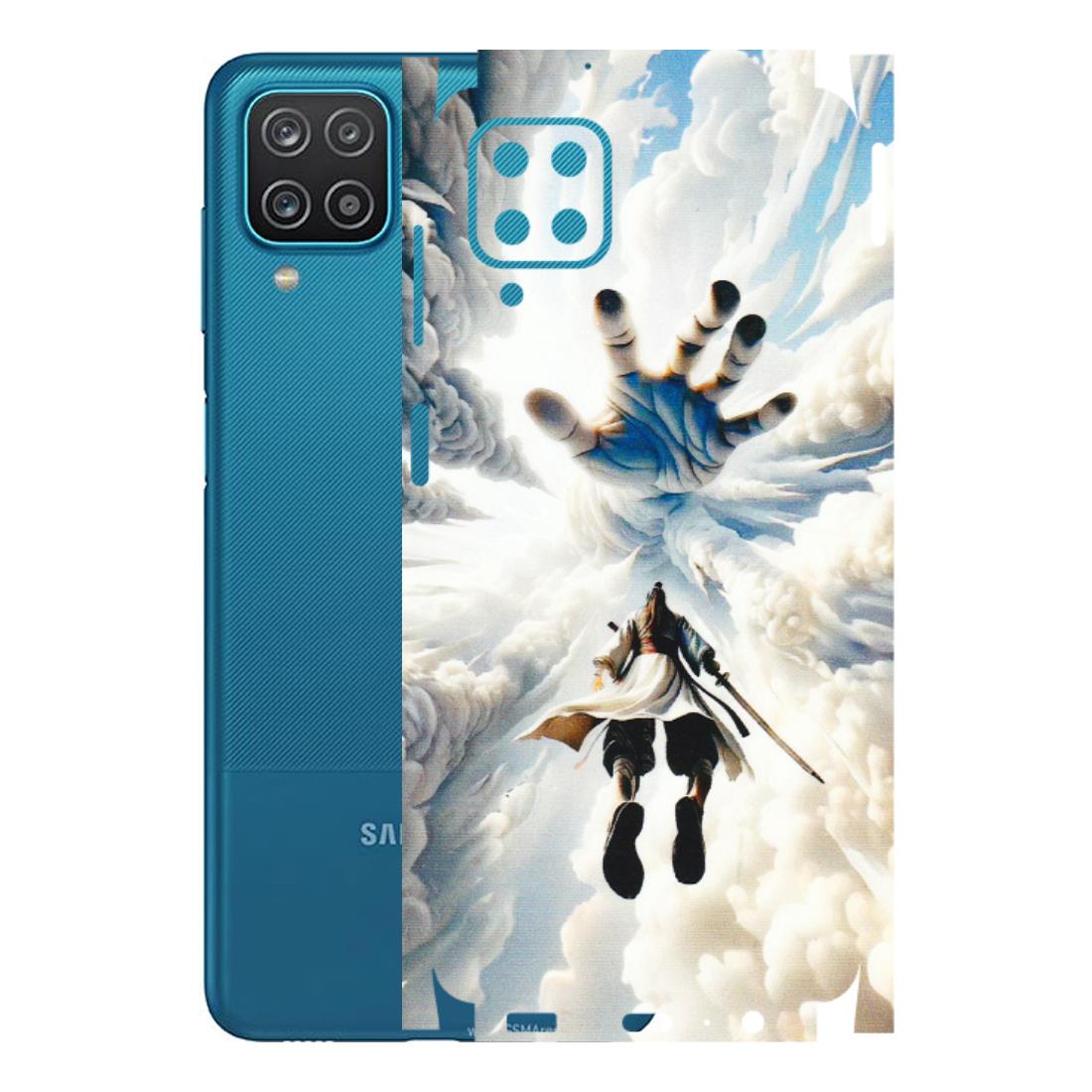 Samsung A/S Series Phone Skins (All Models) - Big Hand With Monkey King - 3D Embossed Finish (L-323) Samsung Galaxy A12