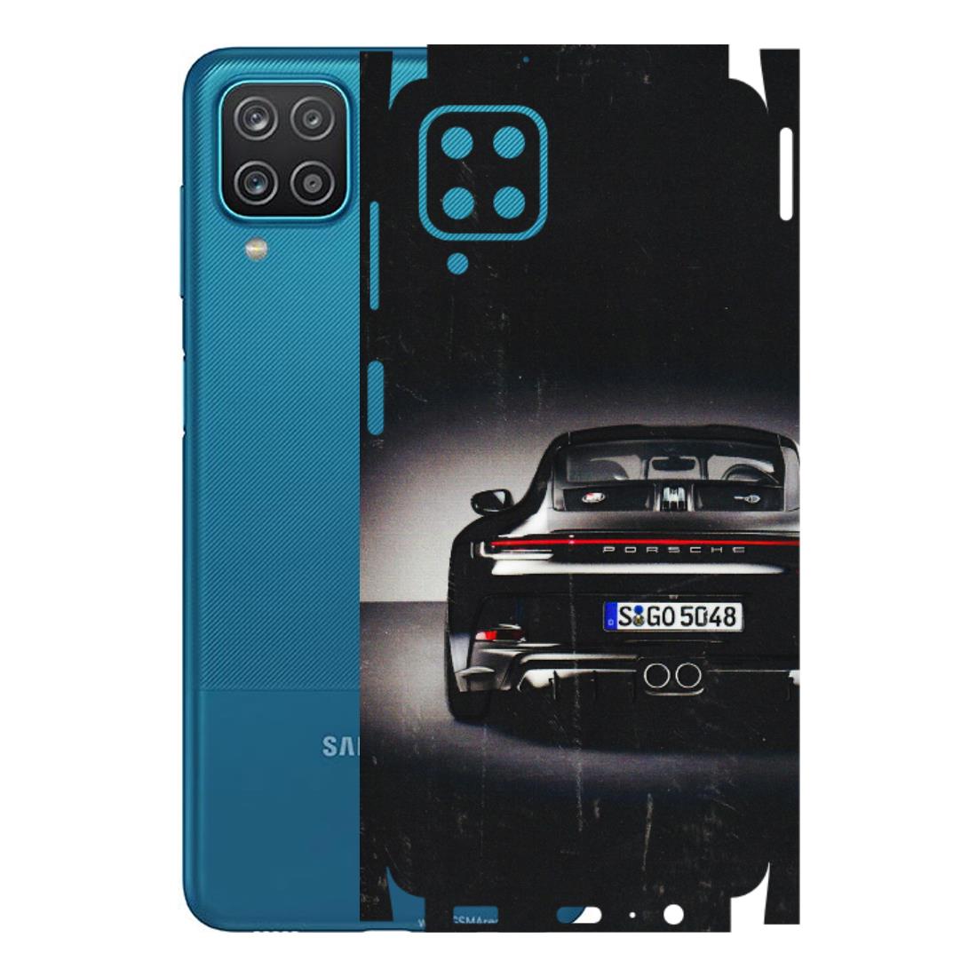 Samsung A/S Series Phone Skins (All Models) - New Black Porsche GT3 - 3D Embossed Finish (L-327) Samsung Galaxy A12