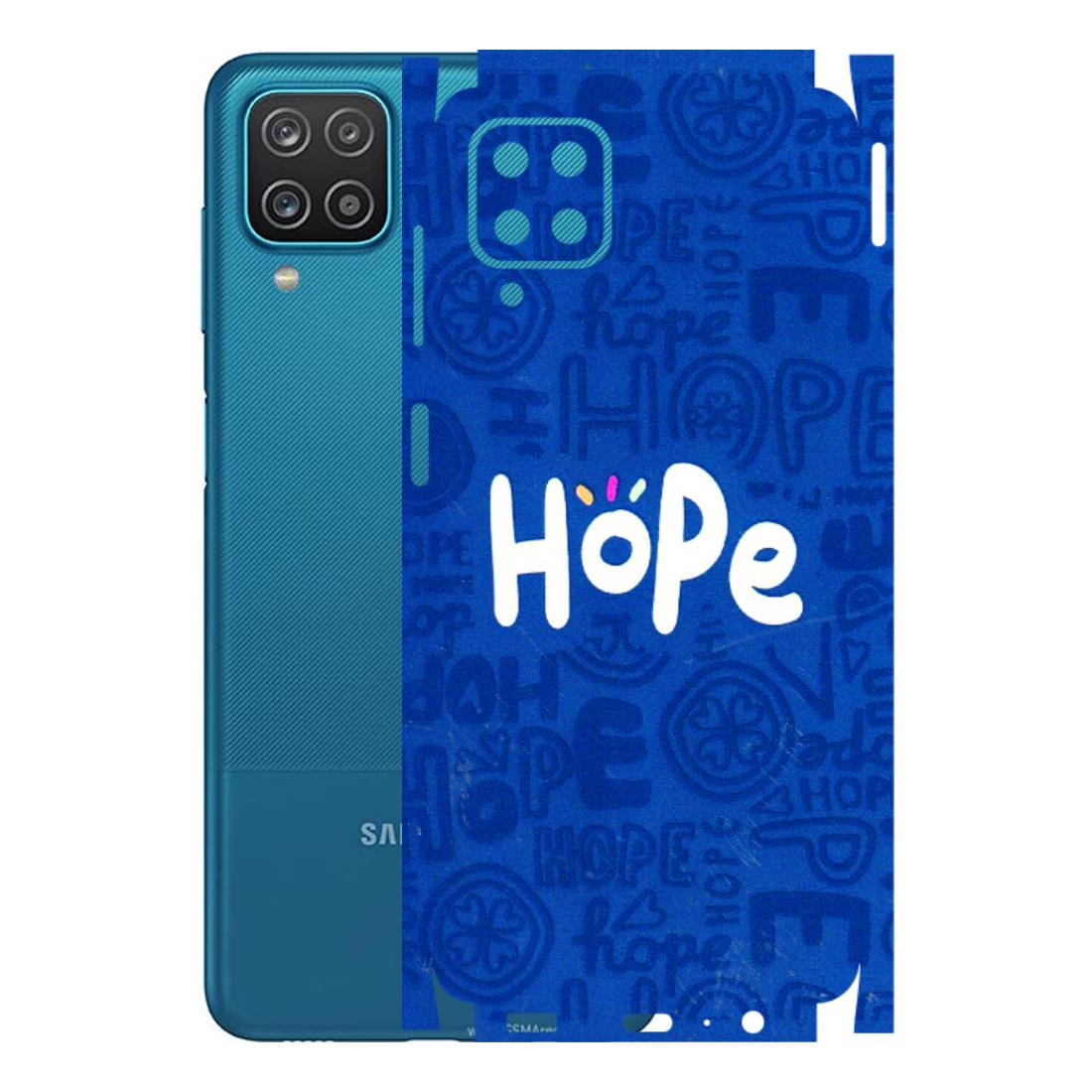 Samsung A/S Series Phone Skins (All Models) - Hope Doodles Blue - 3D Embossed Finish (L-43) Samsung Galaxy A12