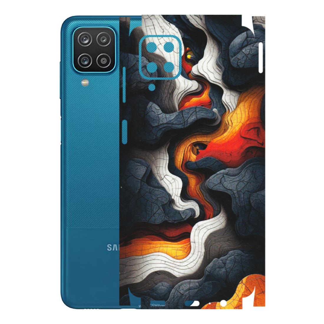 Samsung A/S Series Phone Skins (All Models) - Abstract Volcanic Layers - Matte Finish (M-52) Samsung Galaxy A12