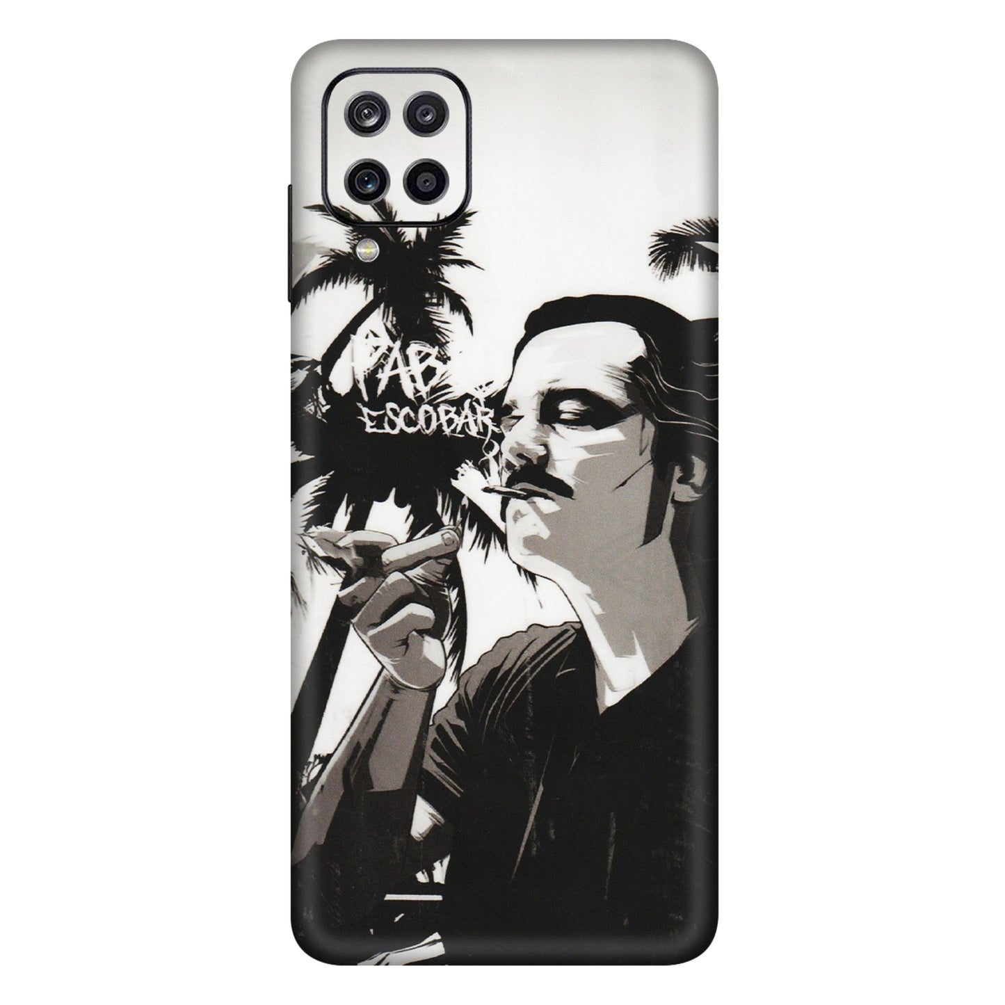 Samsung A/S Series Phone Skins (All Models) - Pab Escobar - Transparent Finish (T-05) Samsung Galaxy A12