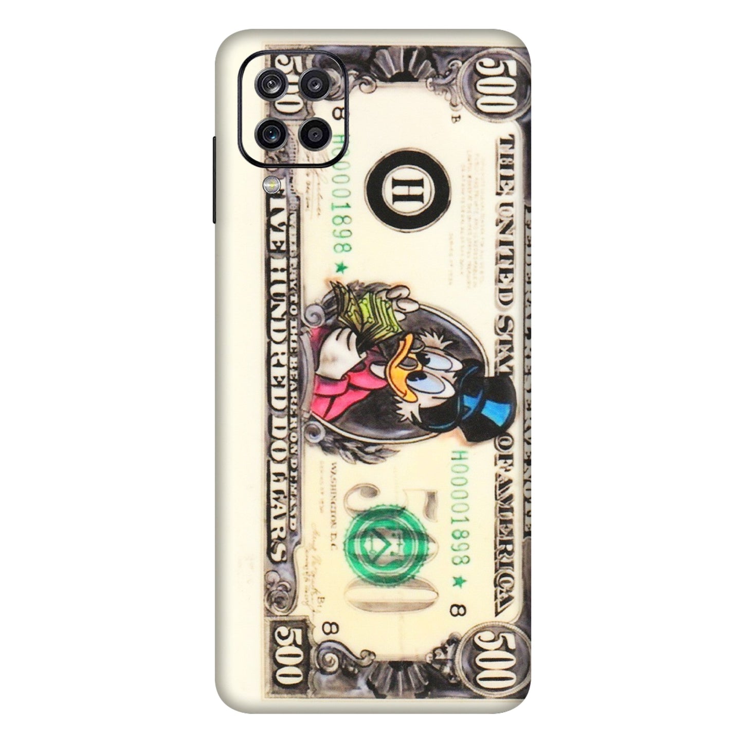 Samsung A/S Series Phone Skins (All Models) - Five Hundred Dollar Duck - Transparent Finish (T-15) Samsung Galaxy A12