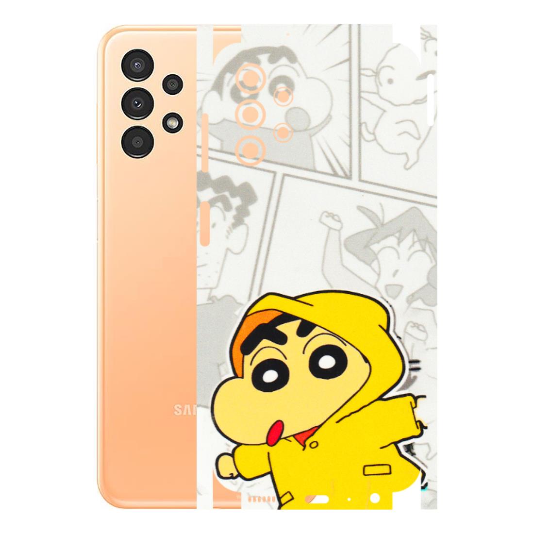 Samsung A/S Series Phone Skins (All Models) - Yellow Shinchan Comic - 3D Embossed Finish (L-246) Samsung Galaxy A13 4G