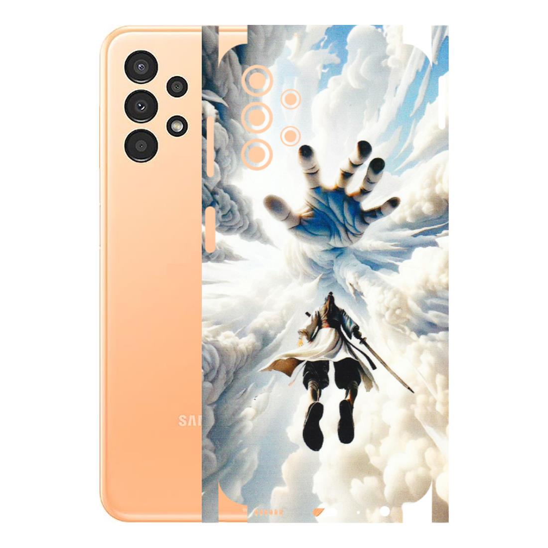 Samsung A/S Series Phone Skins (All Models) - Big Hand With Monkey King - 3D Embossed Finish (L-323) Samsung Galaxy A13 4G
