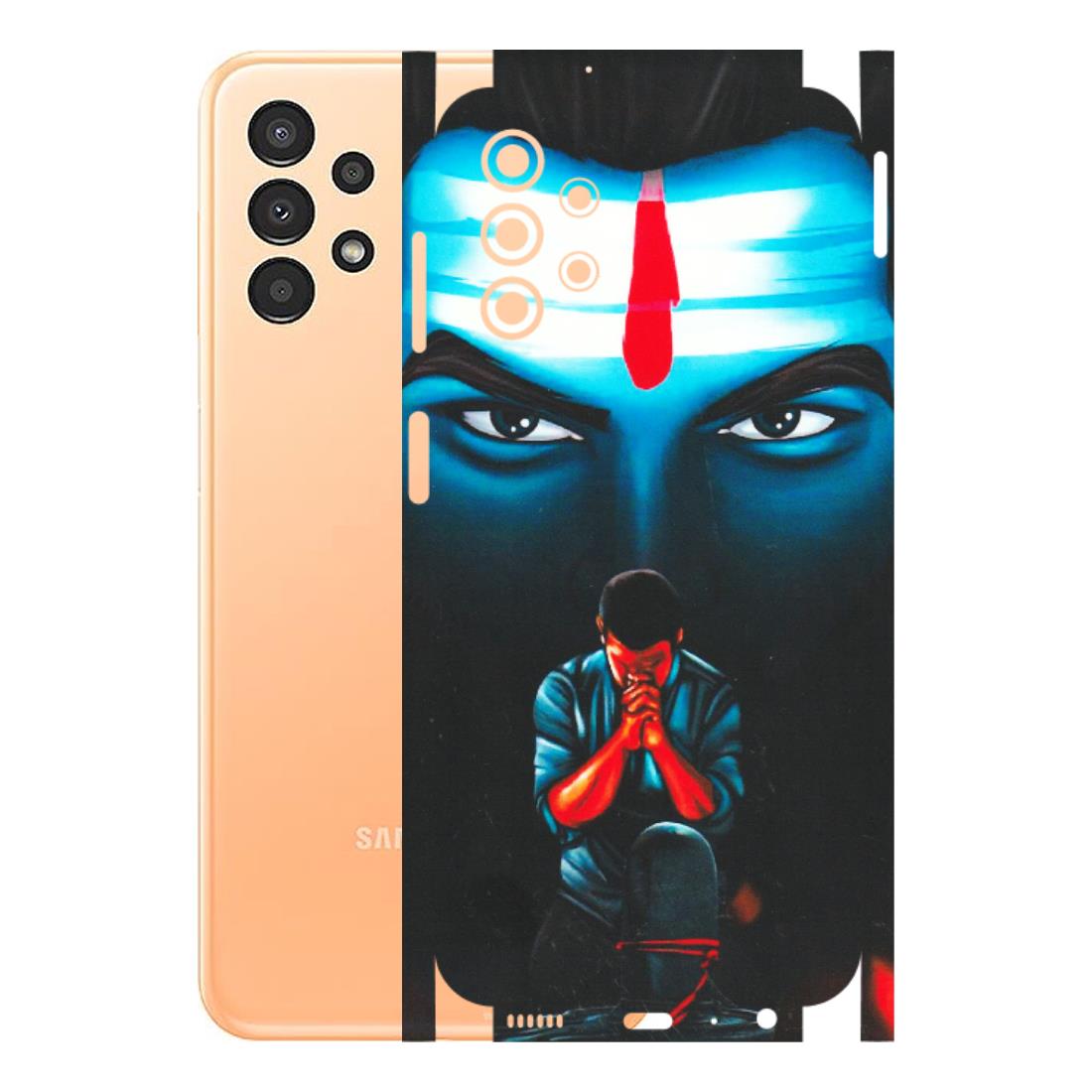 Samsung A/S Series Phone Skins (All Models) - Mahakal Bhakt - Matte Finish (M-112) Samsung Galaxy A13 4G