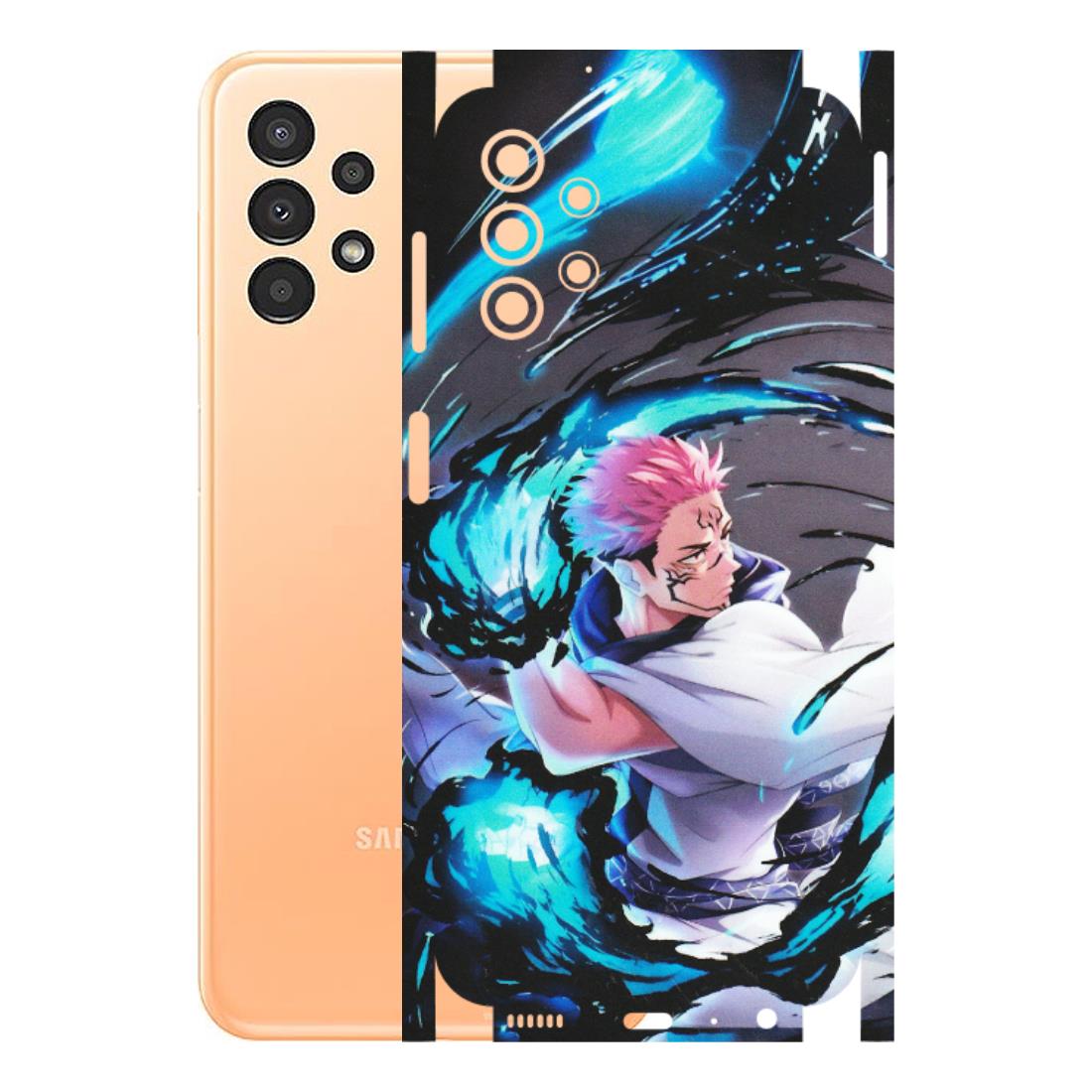 Samsung A/S Series Phone Skins (All Models) - New Jujutsu Kaisen Grey Blue Anime - Matte Finish (M-127) Samsung Galaxy A13 4G