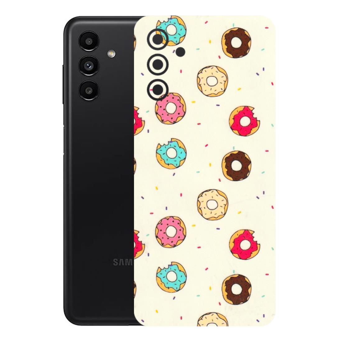 Samsung A/S Series Phone Skins (All Models) - Mini Donuts Doodle Art - 3D Embossed Finish (L-122) Samsung Galaxy A13 (5G)