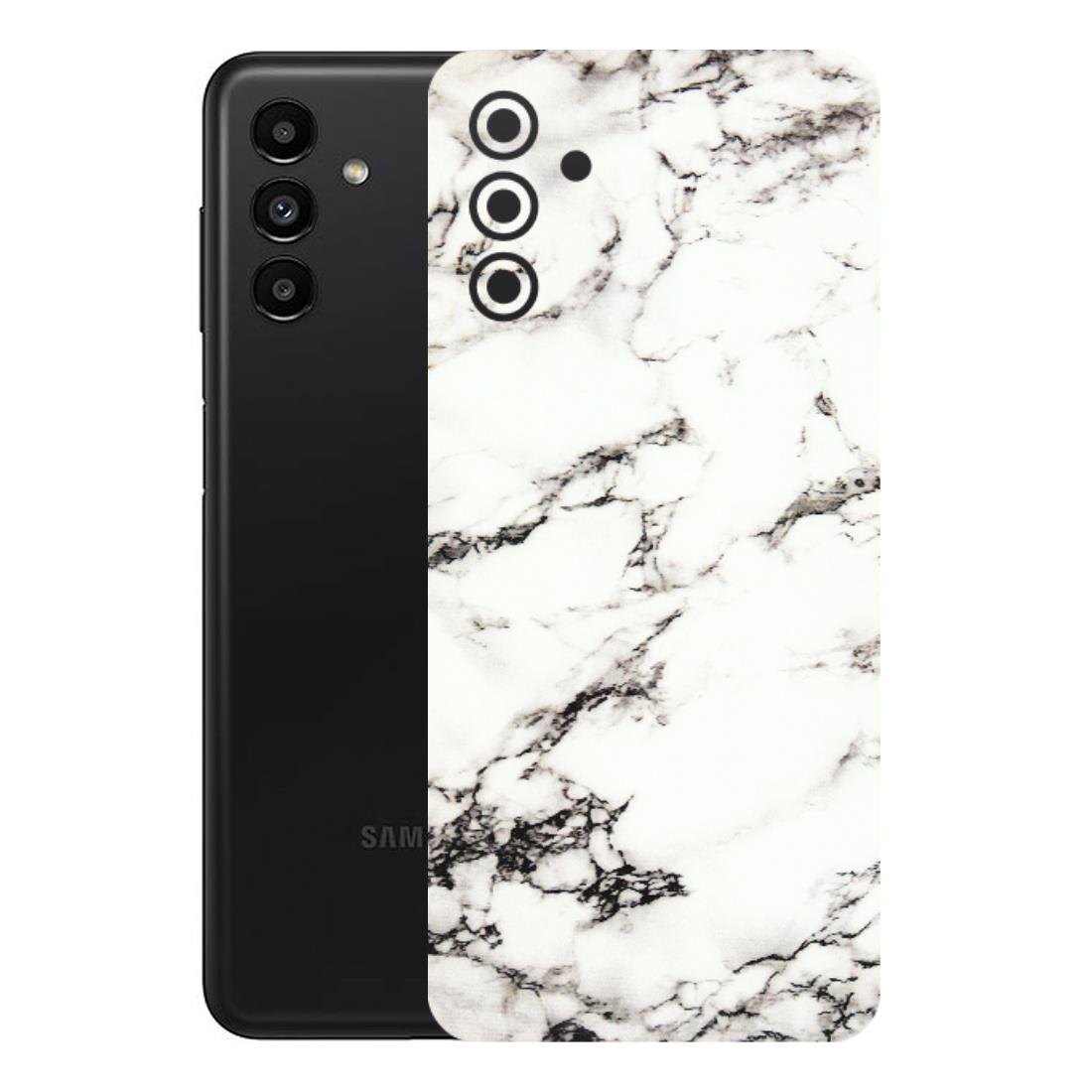 Samsung A/S Series Phone Skins (All Models) - Black and White Marble Texture - 3D Embossed Finish (L-124) Samsung Galaxy A13 (5G)