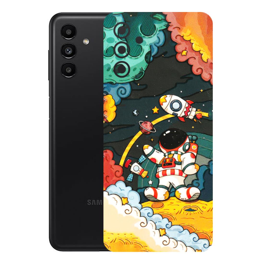 Samsung A/S Series Phone Skins (All Models) - Astronauts & Spaceship - 3D Embossed Finish (L-145) Samsung Galaxy A13 (5G)