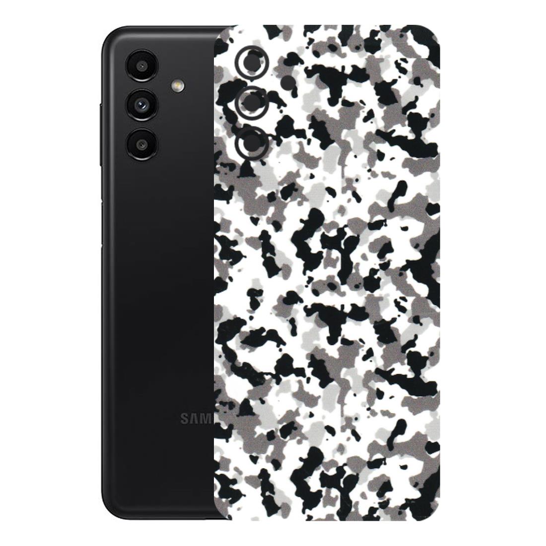 Samsung A/S Series Phone Skins (All Models) - White Black Camouflage - 3D Embossed Finish (L-18) Samsung Galaxy A13 (5G)