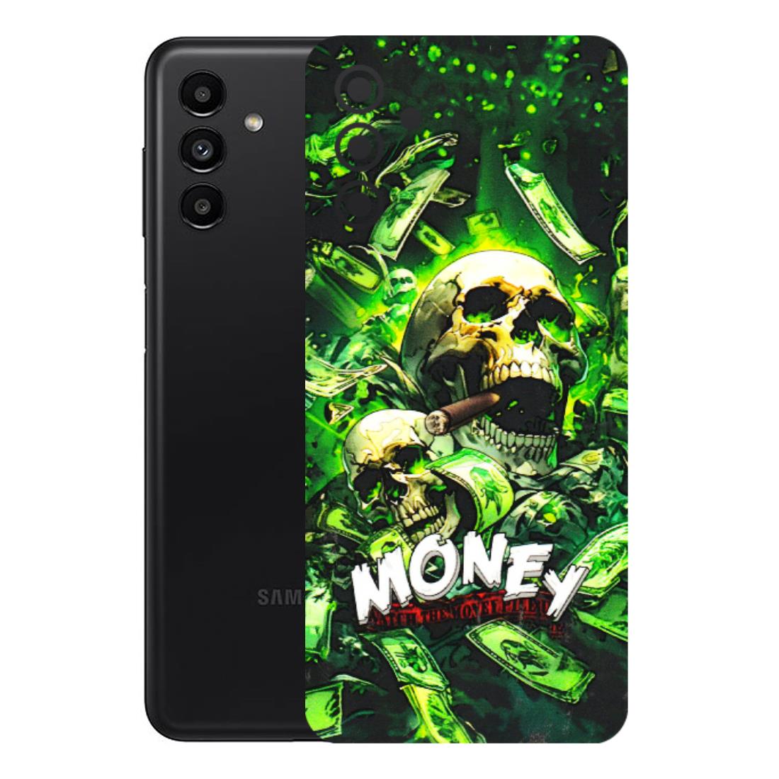Samsung A/S Series Phone Skins (All Models) - Skull Money - 3D Embossed Finish (L-303) Samsung Galaxy A13 (5G)
