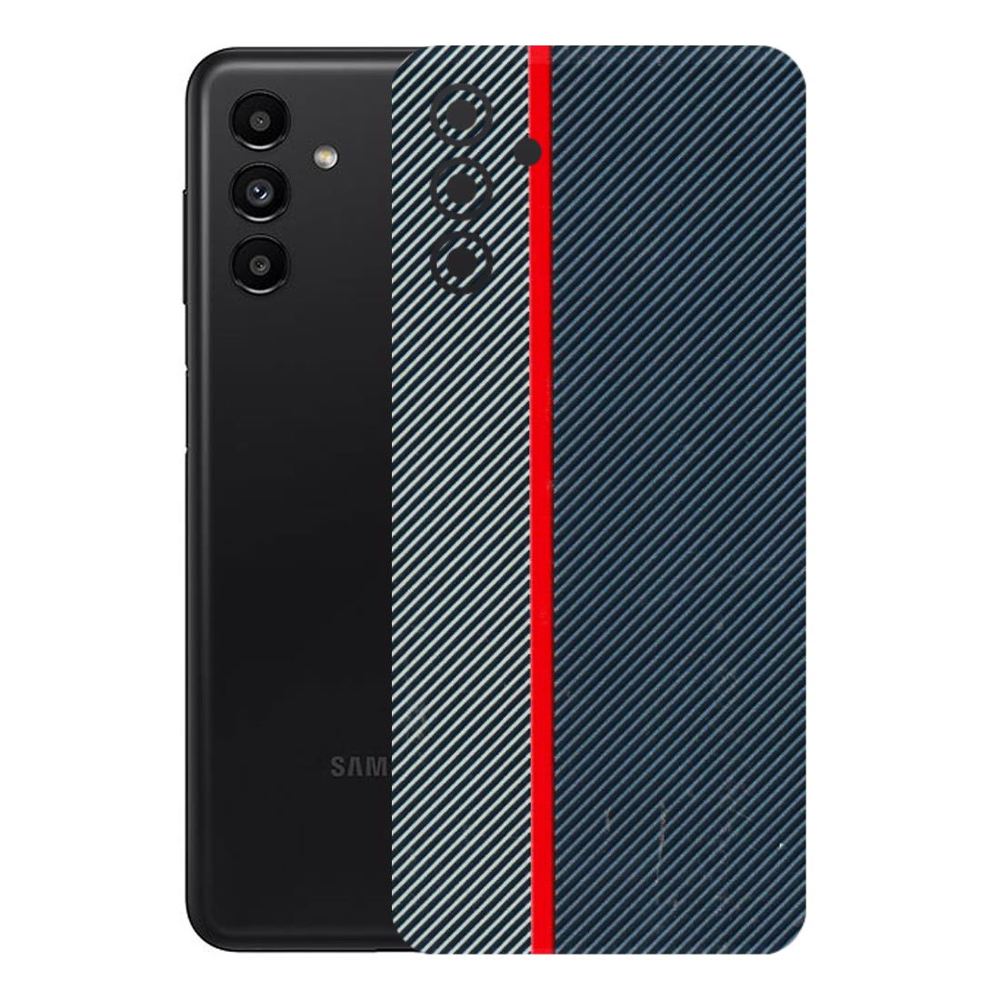 Samsung A/S Series Phone Skins (All Models) - Blue Sober Lines - 3D Embossed Finish (L-305) Samsung Galaxy A13 (5G)
