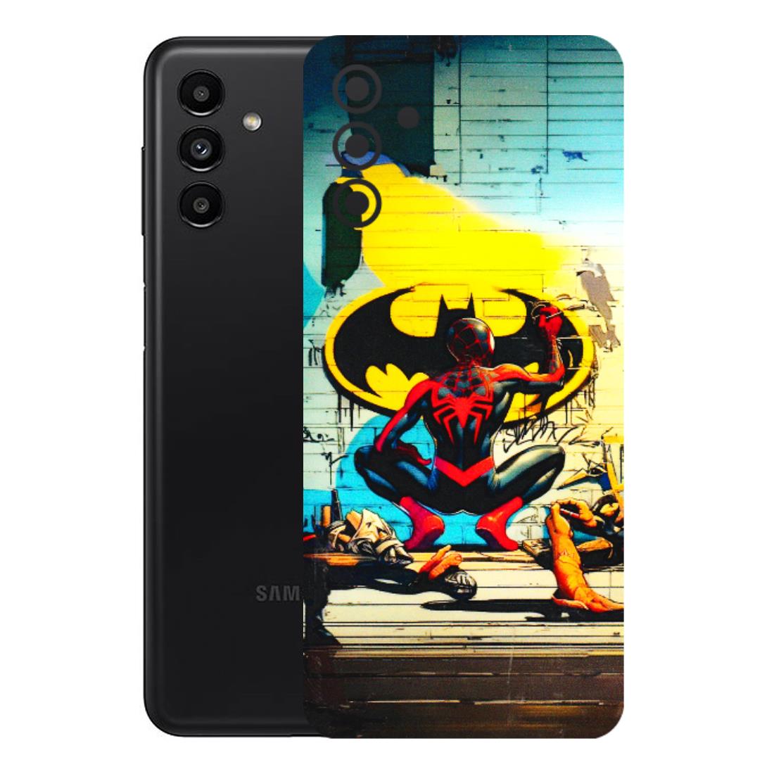 Samsung A/S Series Phone Skins (All Models) - New Spiderman Bat Logo - 3D Embossed Finish (L-309) Samsung Galaxy A13 (5G)