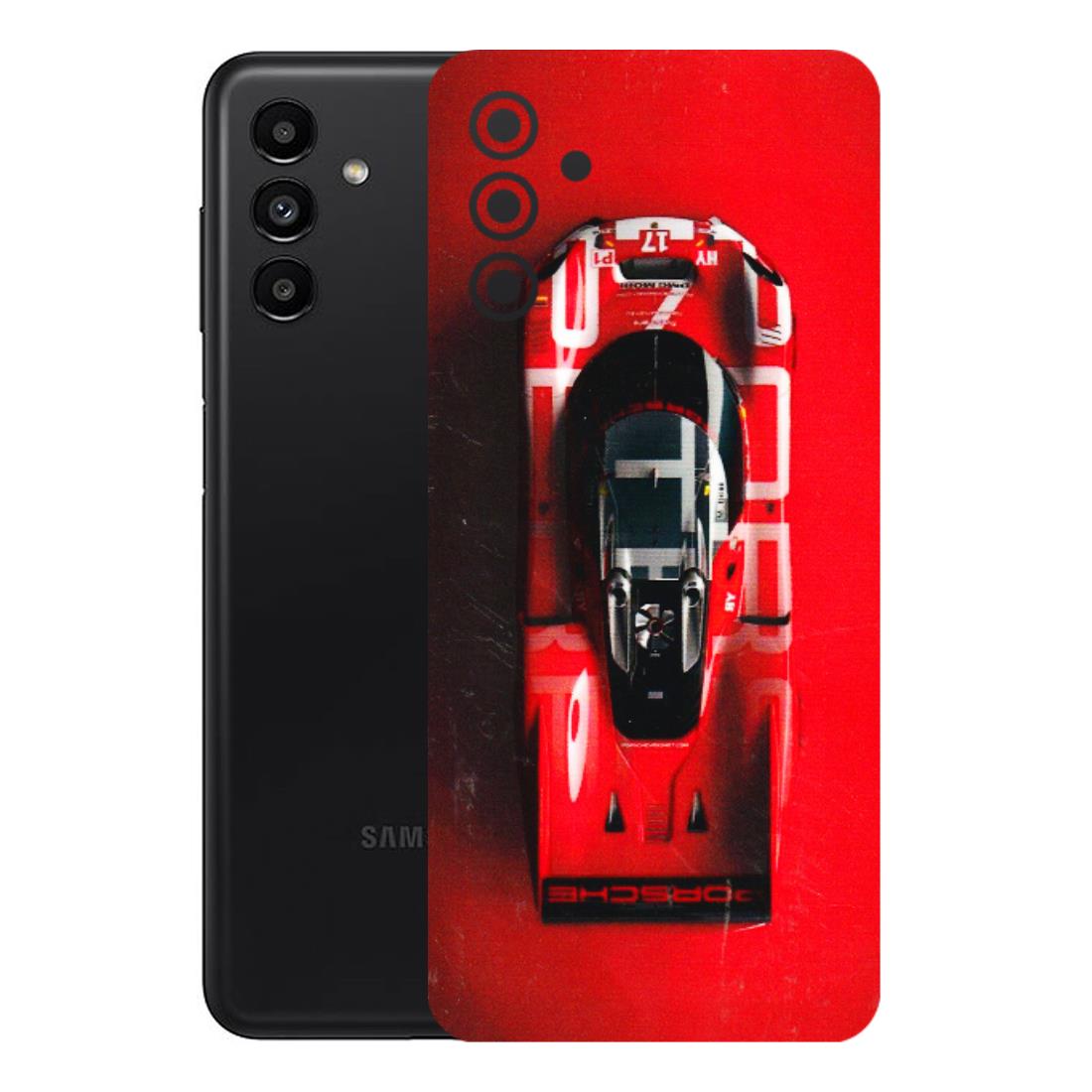 Samsung A/S Series Phone Skins (All Models) - Red Porsche Car Logo - 3D Embossed Finish (L-315) Samsung Galaxy A13 (5G)
