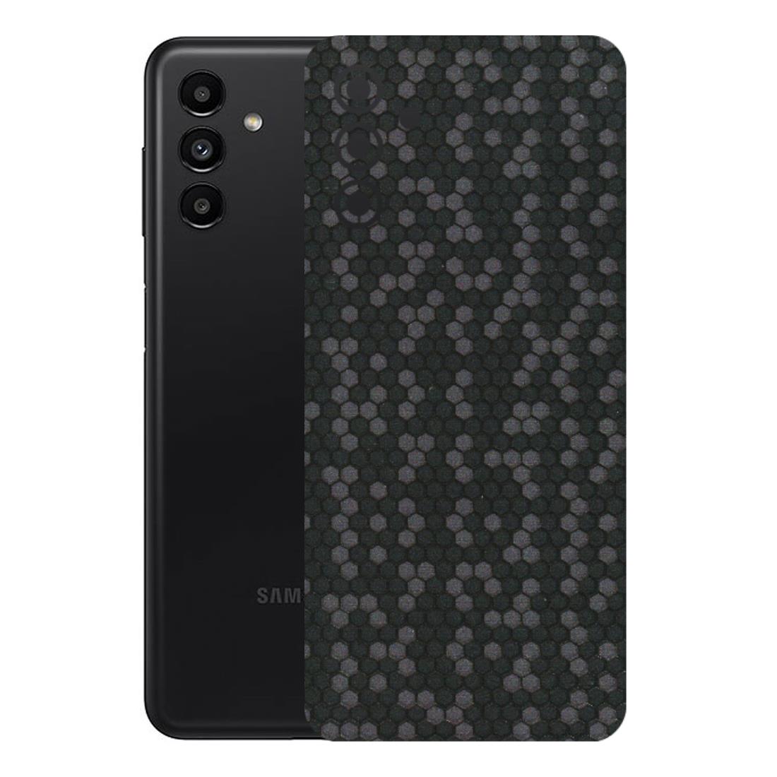 Samsung A/S Series Phone Skins (All Models) - Black Grey Honeycomb Sober - 3D Embossed Finish (L-85) Samsung Galaxy A13 (5G)