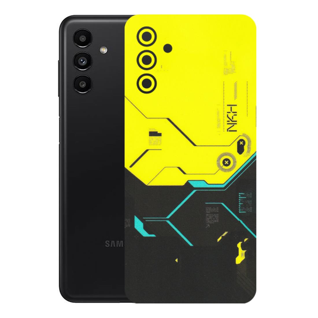 Samsung A/S Series Phone Skins (All Models) - Black Yellow Technica - Matte Finish (M-53) Samsung Galaxy A13 (5G)