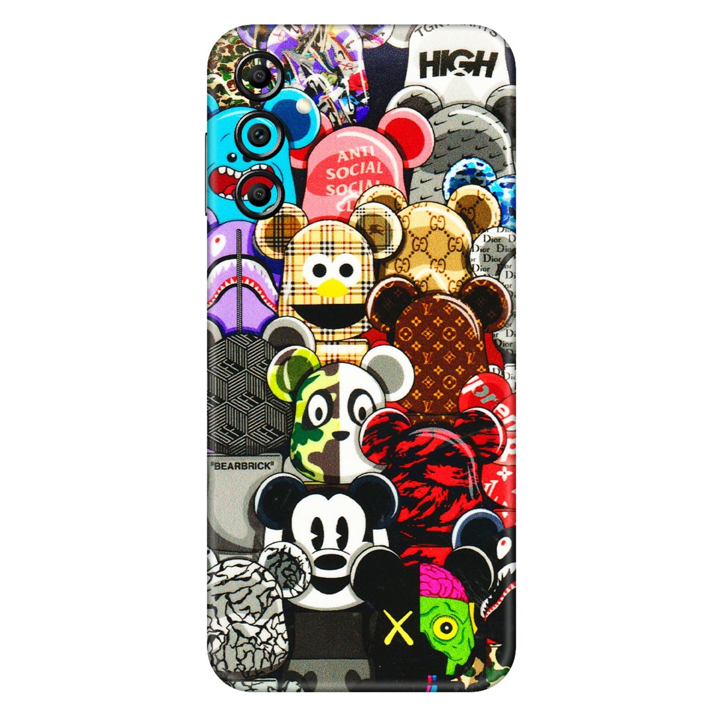 Samsung A/S Series Phone Skins (All Models) - More Mickey Mouses - 3D Embossed Finish (L-118) Samsung Galaxy A14 (5G)
