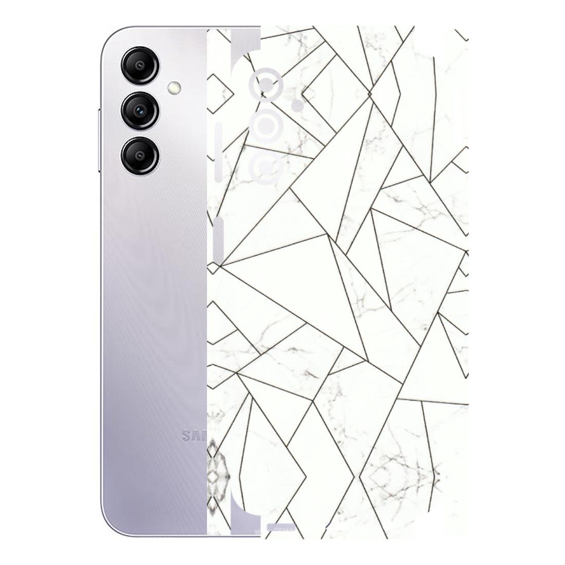 Samsung A/S Series Phone Skins (All Models) - Luxury White Marble Effect - 3D Embossed Finish (L-168) Samsung Galaxy A14 (5G)