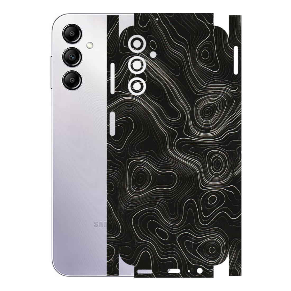 Samsung A/S Series Phone Skins (All Models) - Black Swirl - 3D Embossed Finish (L-196) Samsung Galaxy A14 (5G)