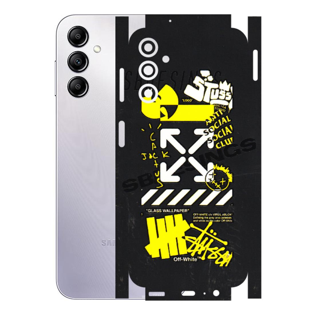 Samsung A/S Series Phone Skins (All Models) - Anti Social Graffiti - 3D Embossed Finish (L-198) Samsung Galaxy A14 (5G)